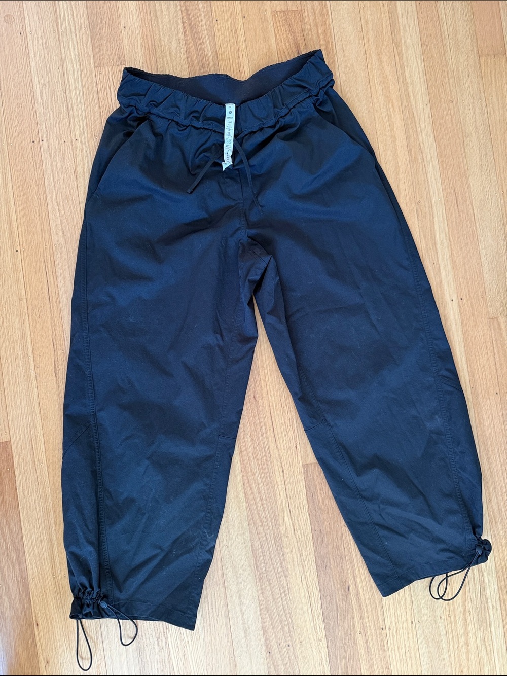 lululemon athletica Black Elastic Drawstring Waist Pants
